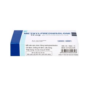 Smart Pharma - Thuốc Methylprednisolone 16mg- Nic Pharma kháng viêm và ức chế miễn dịch, chống dị ứng (3 vỉ x 10 viên) 1 Smart Pharma - Thiet ke chua co ten 6