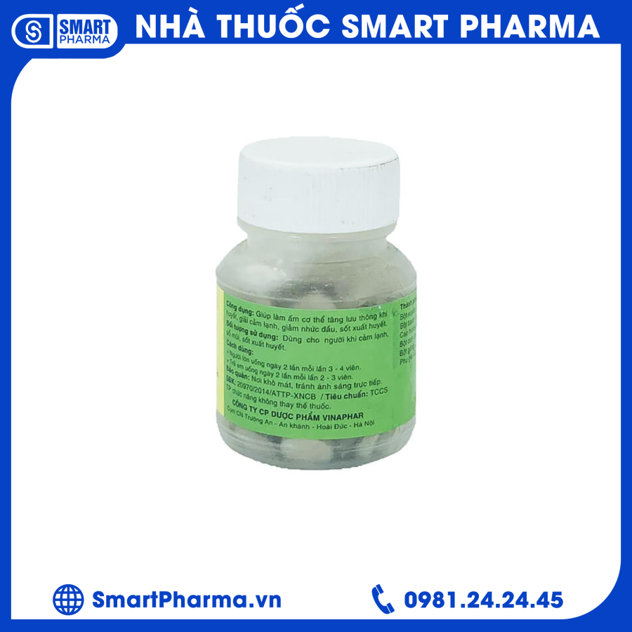 Viên Hương Chỉ Xuyên Hương.1 Smart Pharma - Vien Huong Chi Xuyen Huong.1