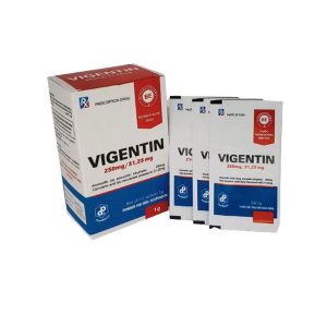 Bột pha uống Vigentin 250mg/31,25mg điều trị nhiễm khuẩn (hộp 12 gói)
