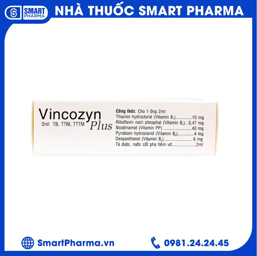 Vincozyn plus 1vỉ x10 ống 2 Smart Pharma - Vincozyn plus 1vi x10 ong 2