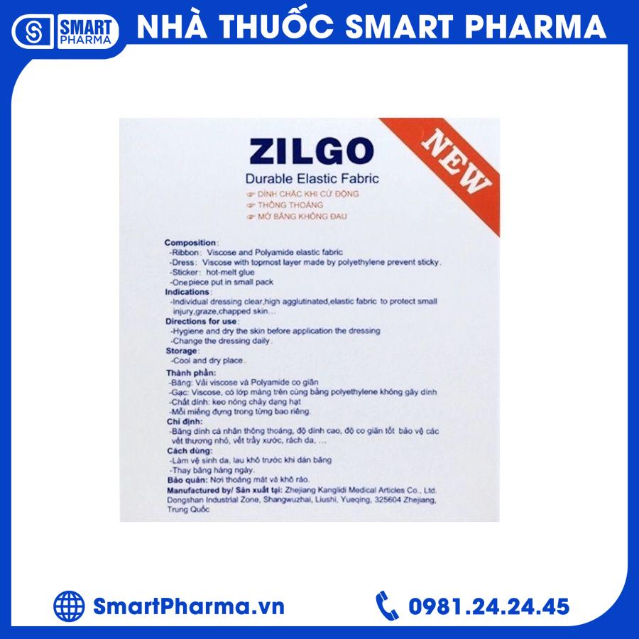 Zilgo băng ngón (H102 miếng) 2 Smart Pharma - Zilgo bang ngon H102 mieng 2