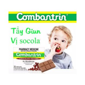 Smart Pharma - Tẩy giun Combantrin Socola Úc (Hộp 4 vỉ x 6 thanh) 1 Smart Pharma - combantrin 2