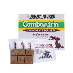 Tẩy giun Combantrin Socola Úc (Hộp 4 vỉ x 6 thanh)