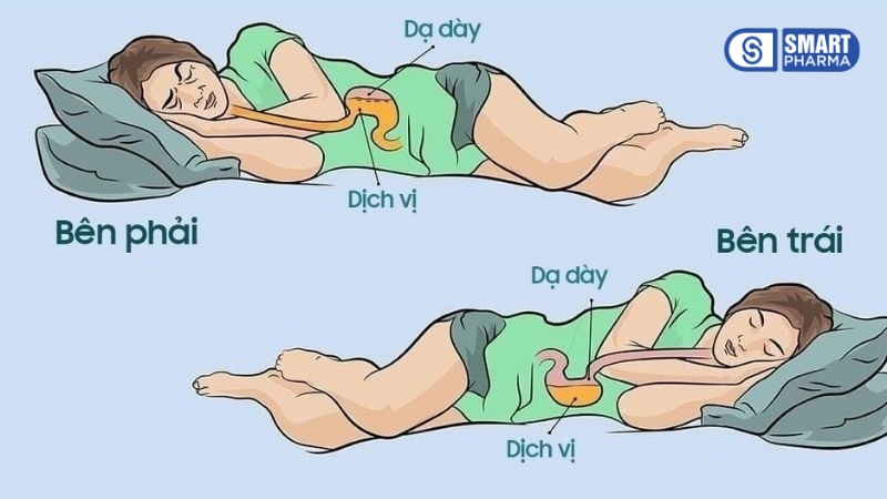 Tư thế nằm nghiêng bên trái là một trong những tư thế ngủ được khuyến khích cho người bị thiếu máu não