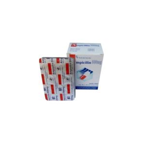 Thuốc Ampicillin 500mg Pharbaco ( hộp 10 vỉ x 10 viên)