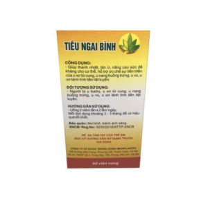 Smart Pharma - Viên uống TIÊU NGAI BÌNH lọ 60 viên hỗ trợ giảm u xơ,u nang 2 Smart Pharma - tieu ngai binh 1