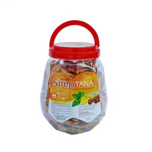 Viên ngậm Streptana hộp 300 viên hỗ trợ bổ phế, giảm đờm, giảm ho