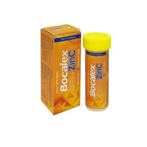 Bocalex ZinC DHG bổ sung vitamin C, hỗ trợ tăng cường sức đề kháng cho cơ thể (Hộp 1 tuýp x 10 viên)