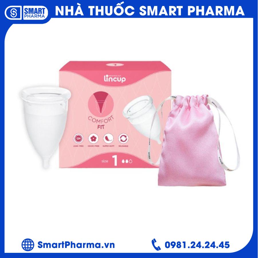 Cốc nguyệt san Lincup 1 Smart Pharma - Coc nguyet san Lincup 1