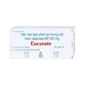 Thuốc Encorate Sun Pharma điều trị động kinh (10 vỉ x 10 viên)