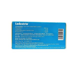 Smart Pharma - Thuốc Lodextrin Agimexpharm điều trị các triệu chứng cảm cúm, sốt, ho, nhức đầu (10 vỉ x 10 viên) 1 Smart Pharma - Lodextrin 2