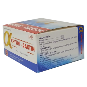 Smart Pharma - Thuốc Alpha Chysin Daktin điều trị các tình trạng viêm, sưng phù trong viêm xương khớp, chấn thương mô mềm, phẫu thuật ( 20 vỉ x 10 viên) 2 Smart Pharma - Nha thuoc Smart Pharma 15