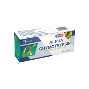 Smart Pharma - Thuốc Alpha Chymotrypsin S.Pharm điều trị các tình trạng viêm, sưng trong chấn thương mô mềm, phẫu thuật (5 vỉ x 10 viên) 3 Smart Pharma - Nha thuoc Smart Pharma 5