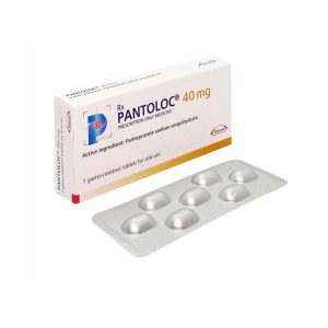 Viên nén Pantoloc 40mg Takeda điều trị viêm thực quản trào ngược (1 vỉ x 7 viên)