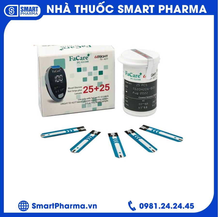 Que thử TĐ Facare Uright 25 test 1 Smart Pharma - Que thu TD Facare Uright 25 test 1