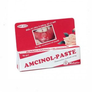 Gel Amcinol - Paste trị viêm miệng, lợi và môi ( Hộp 1 tuýp 5g)