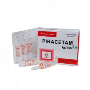 Thuốc Piracetam 1g/5ml Vidipha điều trị các trường hợp sa sút trí tuệ ở người lớn tuổi, kém tập trung ở trẻ nhỏ ( Hộp 10 ống x 5ml)