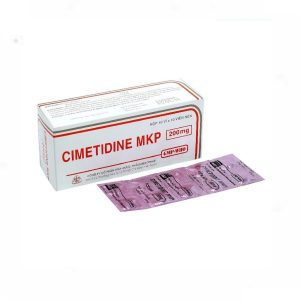 Thuốc Cimetidine MKP 200mg trị đau dạ dày ( Hộp 10 vỉ x 10 viên)