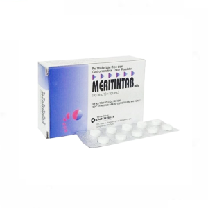 Thuốc Meritintab điều trị hội chứng ruột kích thích, viêm loét dạ dày-tá tràng ( Hộp 10 vỉ x 10 viên)