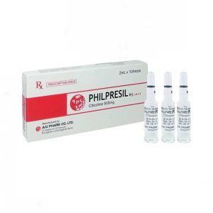 Thuốc Citicolin 500mg/2ml Philpresil điều trị cho bệnh nhân bị chấn thương sọ não nặng Hộp 10 ống