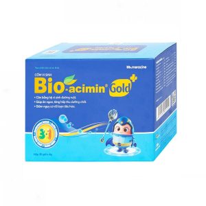 Cốm vi sinh Bioacimin Gold Meracine cân bằng hệ vi sinh đường ruột, giảm nguy cơ rối loạn tiêu hóa ( Hộp 30 gói)