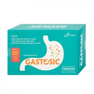 Viên uống Gastosic CVI Pharma giúp tiêu hóa tốt, bảo vệ niêm mạc dạ dày ( Hộp 3 vỉ x 10 viên)