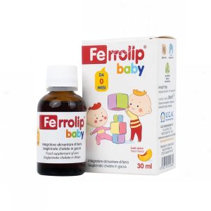 Dung dịch Ferrolip Baby InPharma SpA bổ sung sắt, giảm nguy cơ thiếu máu (30ml)