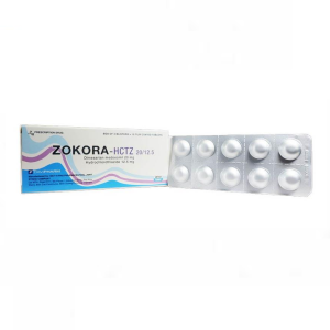 Thuốc Zokora-Hctz 20/12.5 Davipharm điều trị tăng huyết áp (3 vỉ x 10 viên)