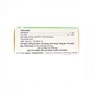 Smart Pharma - Viên nén Miaryl 4mg Hasan điều trị đái tháo đường tuýp 2 ( Hộp 10 vỉ x 10 viên) 2 Smart Pharma - Smart pharma 2025 01 07T204534.433