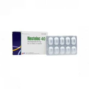 Thuốc Nesteloc 40 USP dùng ức chế bài tiết dịch vị acid dạ dày ( Hộp 3 vỉ x 10 viên)