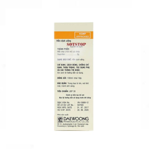 Smart Pharma - Siro Sotstop Daewoong điều trị giảm đau, hạ sốt, kháng viêm ( Hộp 1 lọ 100ml) 1 Smart Pharma - Smart pharma 2025 01 08T183647.845