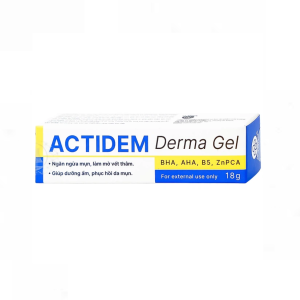 Gel Actidem Derma giúp ngăn ngừa mụn, làm mờ vết thâm ( Hộp 1 tuýp 18g)