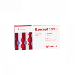 Thuốc Ezecept 10/10 điều trị bệnh tăng cholesterol máu ( Hộp 3 vỉ x 10 viên)
