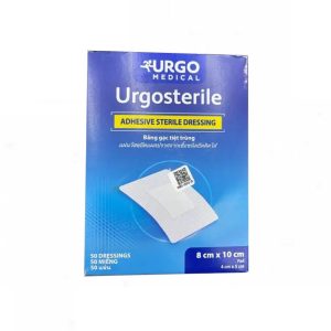 Băng gạc tiệt trùng Urgosterile 8cm x 10cm bảo vệ vết trầy xước, vết cắt, vết thương (50 miếng)