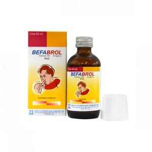 Siro Befabrol 15mg/5ml Bến Tre làm loãng chất nhầy (hoặc đàm), tăng thanh thải chất nhầy (chai 30ml)