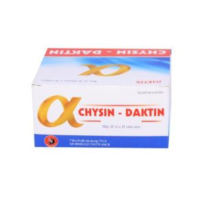 Thuốc Alpha Chysin Daktin điều trị các tình trạng viêm, sưng phù trong viêm xương khớp, chấn thương mô mềm, phẫu thuật ( Hộp 20 vỉ x 10 viên)