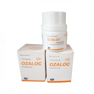 Thuốc Ozaloc điều trị loét dạ dày, tá tràng ( Hộp 1 lọ 14 viên)