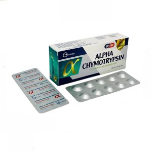 Thuốc Alpha Chymotrypsin S.Pharm điều trị các tình trạng viêm, sưng phù trong viêm xương khớp, chấn thương mô mềm, phẫu thuật ( Hộp 5 vỉ x 10 viên)