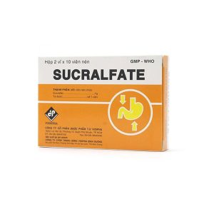 Thuốc Sucralfate Vidipha điều trị loét tá tràng - dạ dày (2 vỉ x 10 viên)
