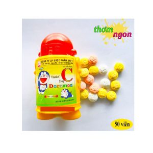 Smart Pharma - Vitamin C Doraemon 50 viên Đại Y hỗ trợ điều trị cho trẻ thiếu hụt vitamin C 2 Smart Pharma - Vien ngam C Doremon 2