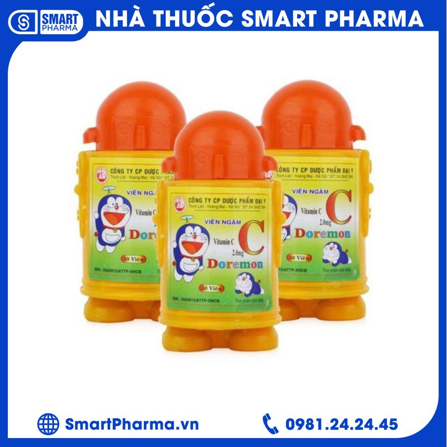 Viên ngậm C Doremon Smart Pharma - Vien ngam C Doremon
