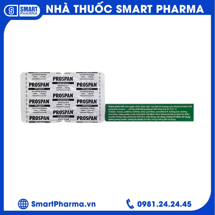 Viên ngậm Prospan 1 Smart Pharma - Vien ngam Prospan 1