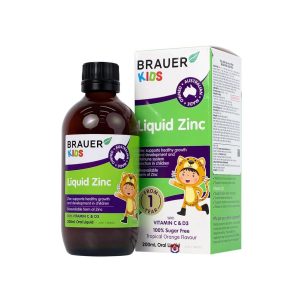 Siro Brauer Baby & Kids Liquid Zinc bổ sung kẽm, tăng sức đề kháng cho trẻ (200ml)
