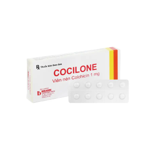 Thuốc Cocilone 1mg BRAWN phòng tái phát viêm khớp do gút và điều trị dài ngày bệnh gút (1 vỉ x 10 viên)