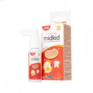 Xịt chống sâu răng Midkid 20ml DK Pharma hương táo - làm sạch khoang miệng, bảo vệ men răng