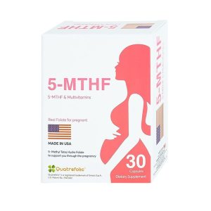 Viên uống 5-MTHF Robinson Pharma hỗ trợ cho phụ nữ bị rối loạn chuyển hóa acid folic (3 vỉ x 10 viên)