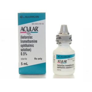 Thuốc nhỏ mắt Acular Allergan giảm tạm thời ngứa mắt do viêm kết mạc dị ứng theo mùa (5ml)