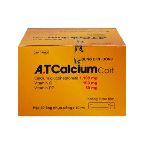 Dung dịch uống A.T Calcium Cort An Thiên bổ sung vitamin và khoáng chất cho cơ thể (30 ống x 10ml)