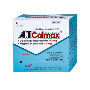 Dung dịch uống A.T Calmax 456mg/426mg An Thiên điều trị suy nhược chức năng chuyển hóa (30 ống x 10ml)