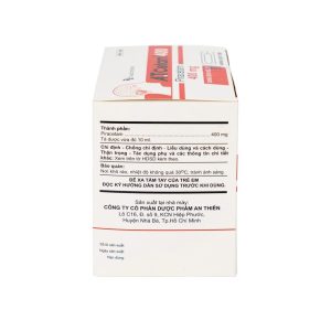 Smart Pharma - Thuốc A.T Cetam 400 An Thiên điều trị chóng mặt, giật rung cơ, thiếu máu não, suy giảm nhận thức ở người già (30 ống x 10ml) 1 Smart Pharma - AT Cetam 400 2